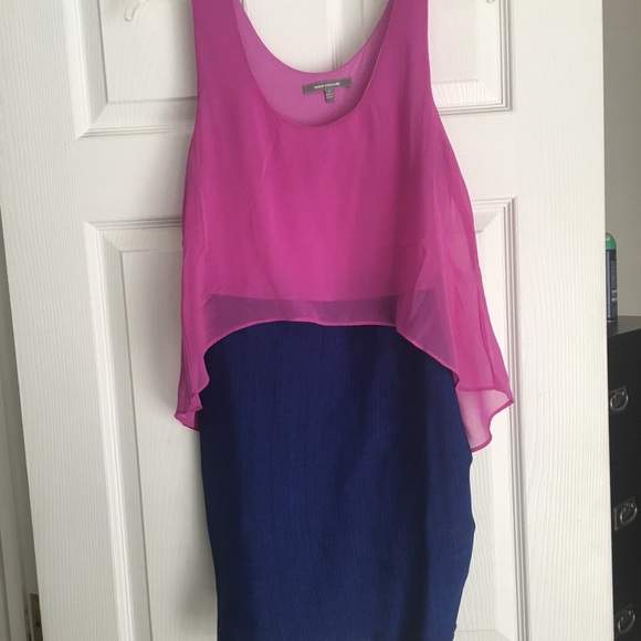 WOW couture Dresses & Skirts - Fuchsia & Blue Bodycon Dress